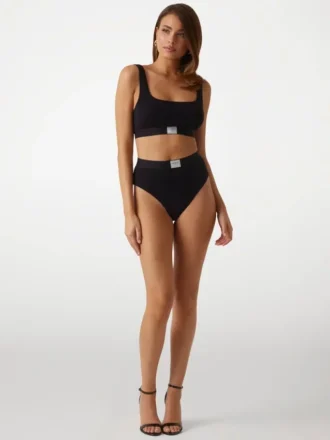 Eco Tessa geribbelde bralette
