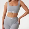 Eco Tessa geribbelde bralette
