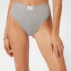 Eco Tessa geribbelde Braziliaanse slip met hoge taille Eco Tessa geribbelde Braziliaanse slip met hoge taille