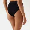Eco Tessa geribbelde Braziliaanse slip met hoge taille Eco Tessa geribbelde Braziliaanse slip met hoge taille