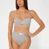 Eco Tessa geribbelde Braziliaanse slip met hoge taille Eco Tessa geribbelde Braziliaanse slip met hoge taille