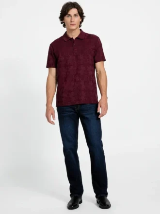 Eco Tonal Jacquard Polo