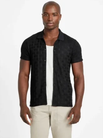 Eco Tristan overhemd met textuur