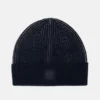 Eco tweekleurige geribde beanie