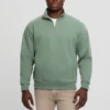 Eco Tyler Zip Mock Neck Truien