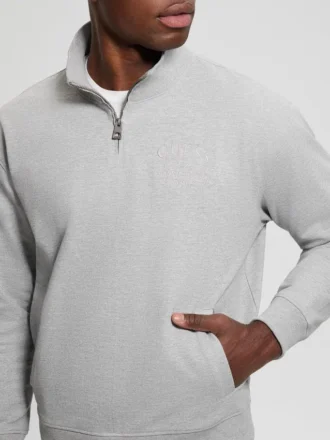 Eco Tyler Zip Mock Neck Truien