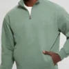 Eco Tyler Zip Mock Neck Truien