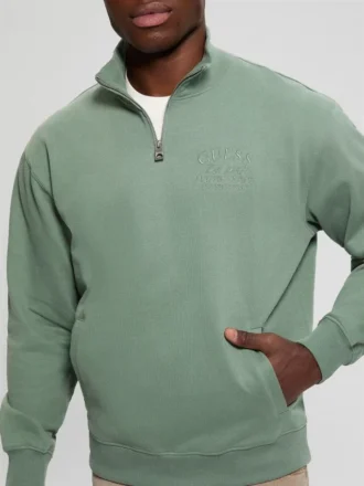 Eco Tyler Zip Mock Neck Truien