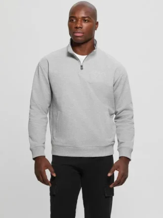Eco Tyler Zip Mock Neck Truien