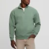 Eco Tyler Zip Mock Neck Truien