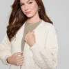 Eco Valeria vest met gemengde steken