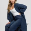 Eco Valeria vest met gemengde steken