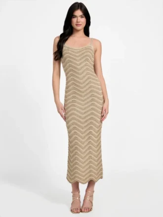 Eco Vera jurk met chevronpatroon Eco Vera jurk met chevronpatroon