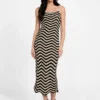 Eco Vera jurk met chevronpatroon Eco Vera jurk met chevronpatroon