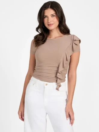 Eco Verdiana top met ruches