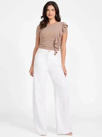 Eco Verdiana top met ruches