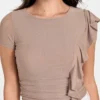 Eco Verdiana top met ruches