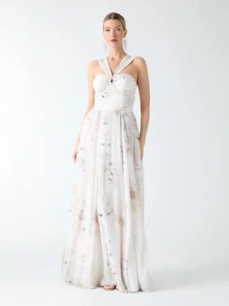 Eco Verity bustier maxi-jurk