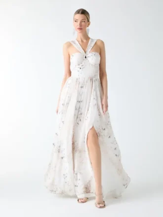 Eco Verity bustier maxi-jurk