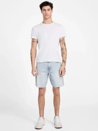 Eco Wyatt distressed denim shorts Eco Wyatt distressed denim shorts