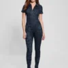 Eco Yuri bedrukte denim jumpsuit Eco Yuri bedrukte denim jumpsuit