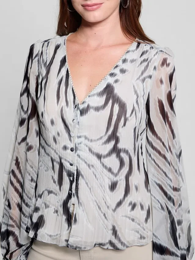 Eco Yvette Top met plooien Eco Yvette Top met plooien