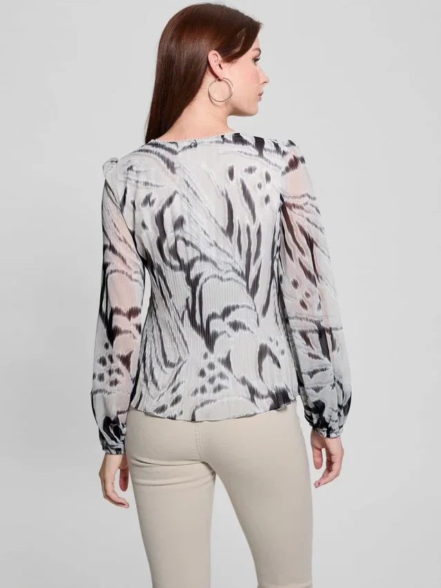 Eco Yvette Top met plooien Eco Yvette Top met plooien