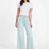 Eco Zoya cropped Jeans met wijde pijpen Eco Zoya cropped Jeans met wijde pijpen