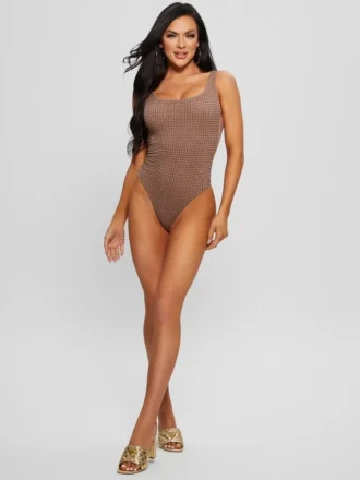 Eendelig badpak met strass