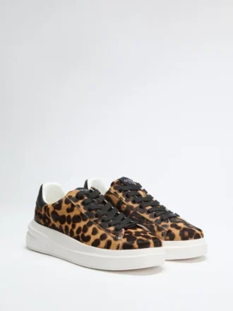 Elbinah lage sneakers met luipaardprint