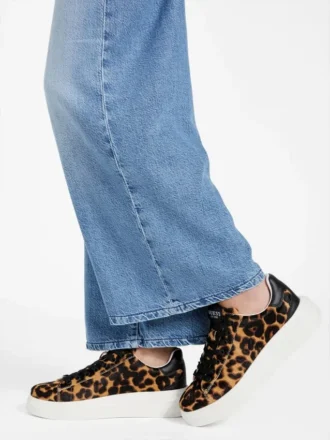 Elbinah lage sneakers met luipaardprint