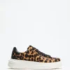 Elbinah lage sneakers met luipaardprint
