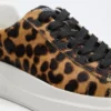 Elbinah lage sneakers met luipaardprint