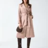 Eleonor satijnen wikkel-trenchcoat