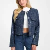 Elisa denimjas met pailletten Elisa denimjas met pailletten