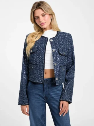 Elisa denimjas met pailletten