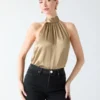 Elisa zijden haltertop