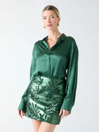 Elisa zijden oversized overhemd