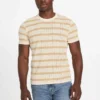 Elon T-shirt met textuur en ronde hals