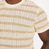 Elon T-shirt met textuur en ronde hals