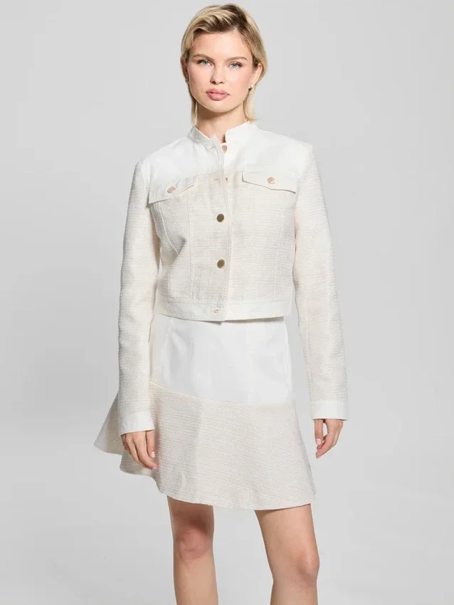 Elsie tweed- en denimjas Elsie tweed- en denimjas