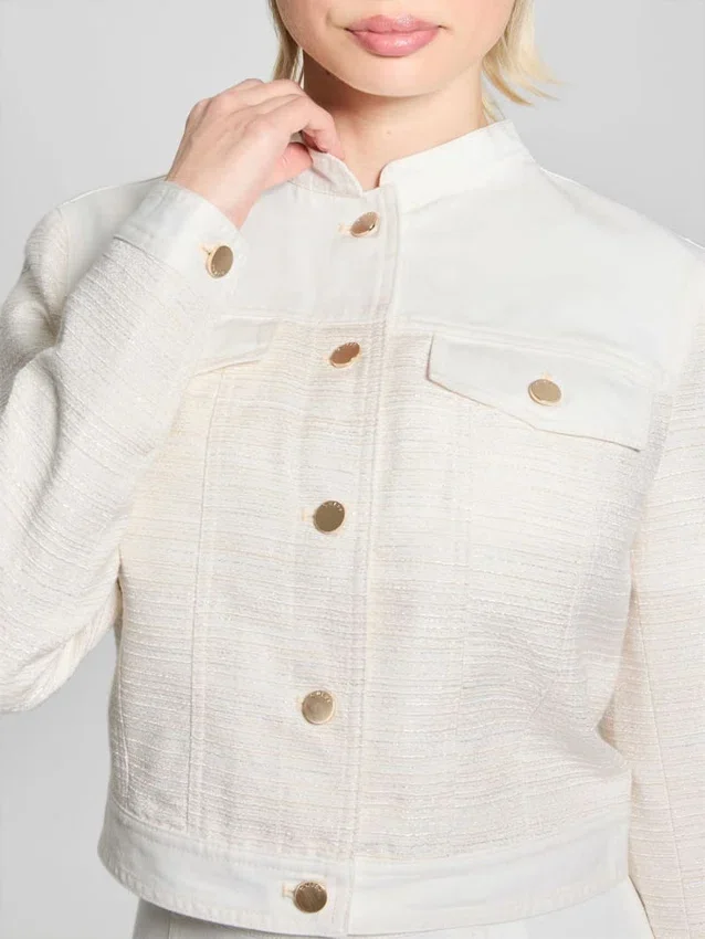 Elsie tweed- en denimjas Elsie tweed- en denimjas