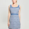 Elsie tweed- en denimjurk Elsie tweed- en denimjurk
