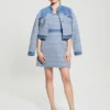 Elsie tweed- en denimjurk Elsie tweed- en denimjurk