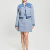 Elsie tweed- en denimjurk Elsie tweed- en denimjurk