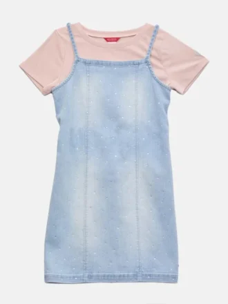 Emma gelaagde denimjurk (7-14)