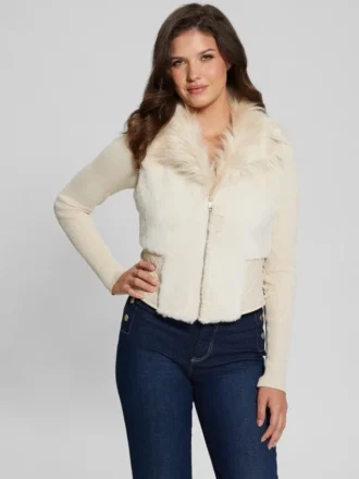 Emma gilet van imitatiebont