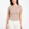 Emmalynn geplooide top