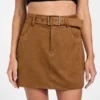 Erin mini-rok van imitatiesuède Erin mini-rok van imitatiesuède