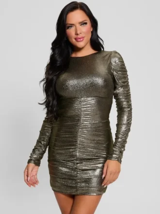 Eva omkeerbare metallic jurk